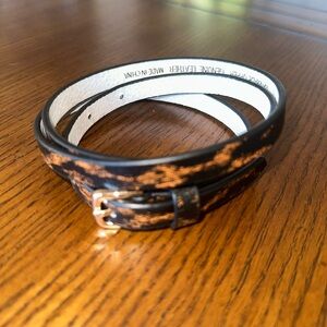 Black and Brown Fancy Leather Belt